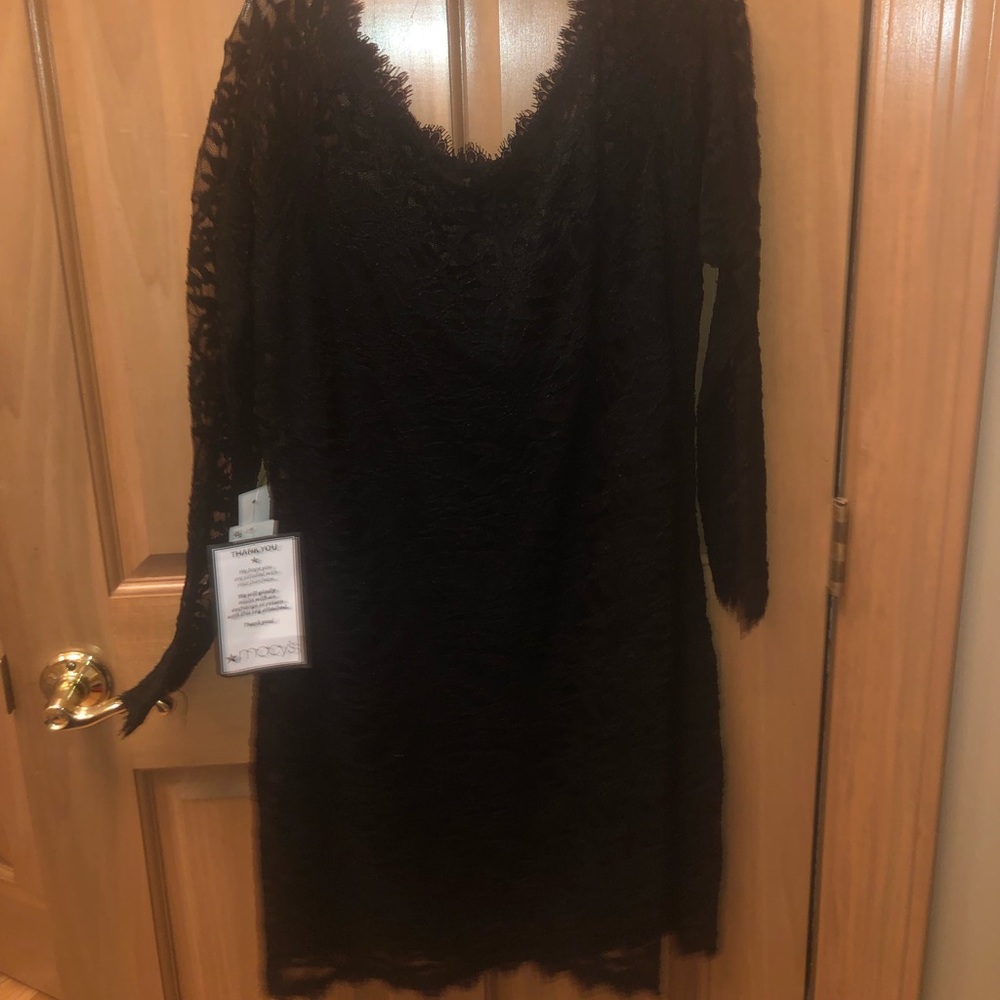 Black lace dress